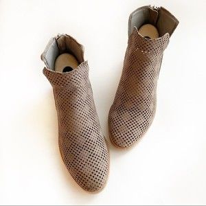 Dolce Vita Tauris Perforated Heel Zip Bootie